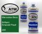Preview: Mercedes-Benz, Brilliant Emerald Pearl, 269: 400ml Sprühdose + 400ml Klarlack - Set, von ATW Autoteile West.